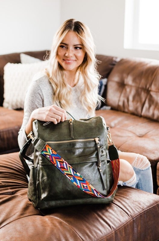 Amazon.com | BODHI Drawstring Mini Backpack Bag with exterior cargo double  zipper pockets, Olive Green Sandwich Mesh/Dim Brown Trim | Drawstring Bags